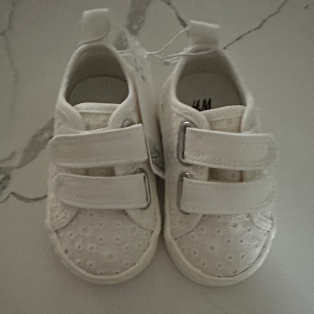 H&M White Baby Walker Shoes with Velcro